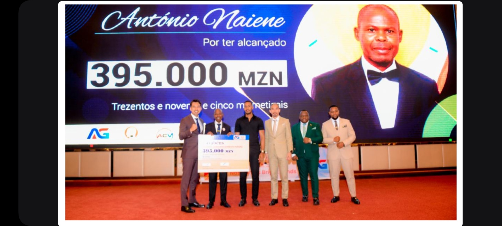 António Naiene — 395.000 MZN